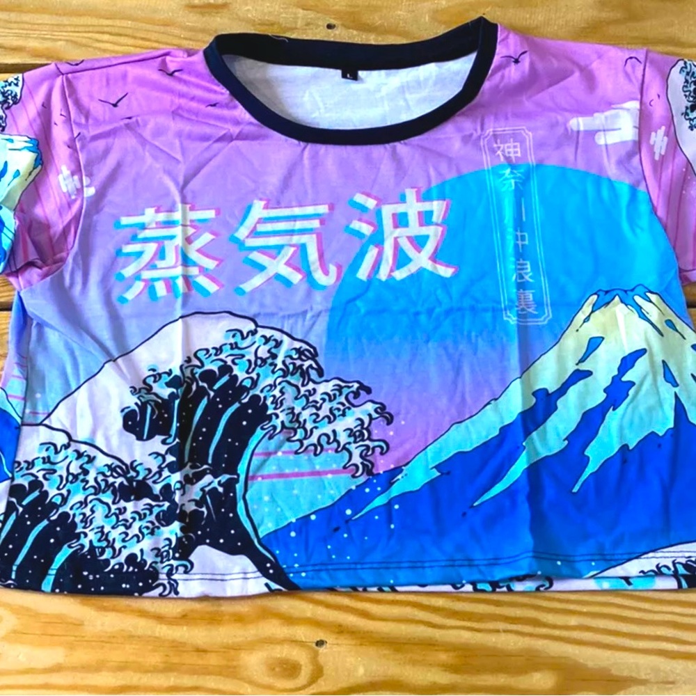 vapor 95 women's wave crop tShirt Size Large